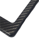 BMW M Performance Real Carbon Fiber with 3k Woven License Plate Frame (Fits United State and Canadian Vehicle)