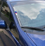 BMW M Performance Vinyl Decal for Side Windshield fits All BMW Vehicles