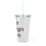 Plastic Tumbler with Straw