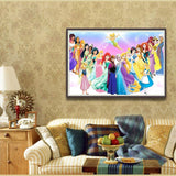 DIY 5D Disney Princess Diamond Art Kit