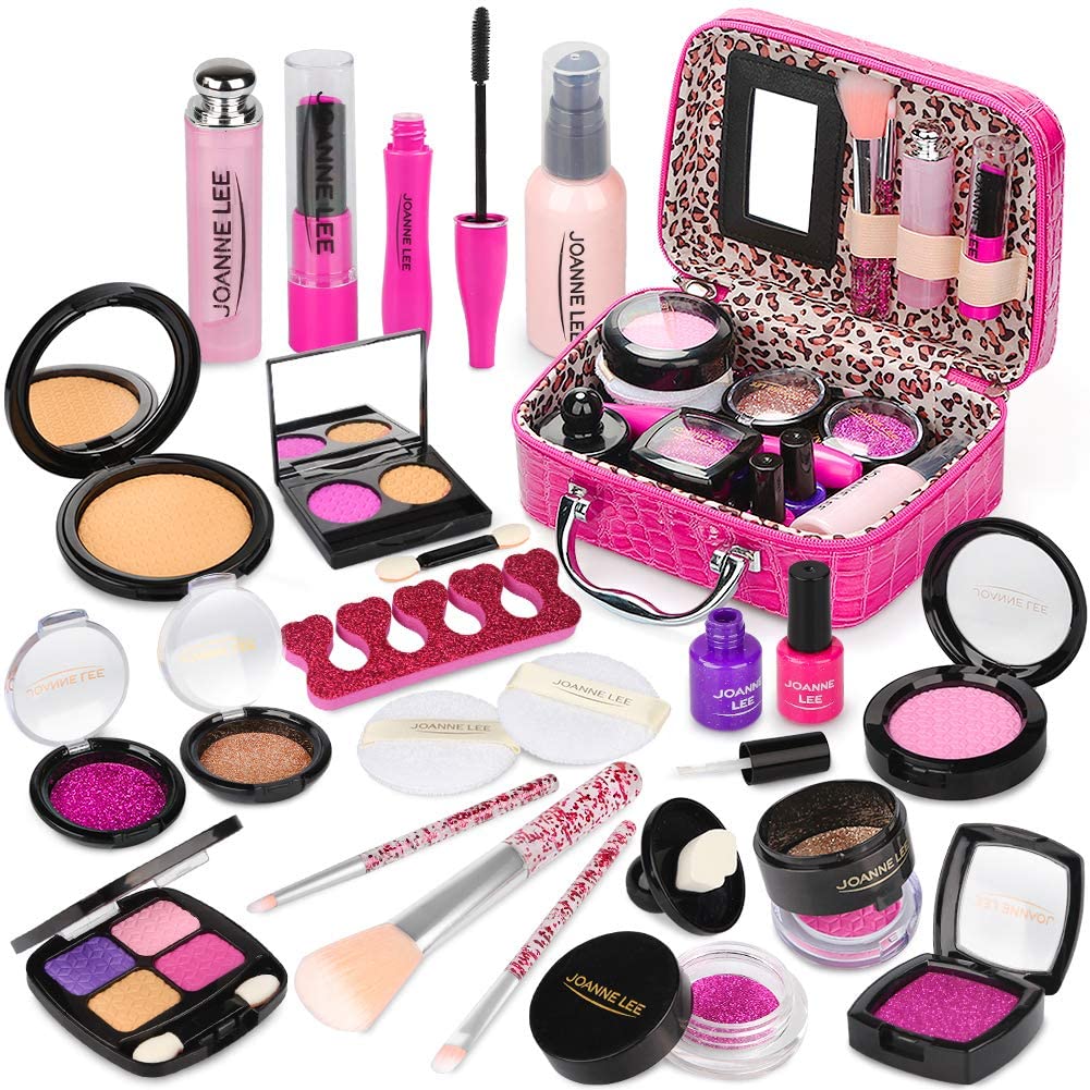 Kids Makeup Kit For Little Girls 49 Pcs Washable Makeup Kit Kids Real Girls  Makeup Kit With Cosmetic Case Birthday Gifts - AliExpress