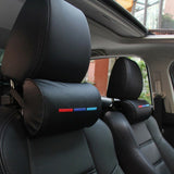 BMW PU Leather Auto Neck Supporter Cushion