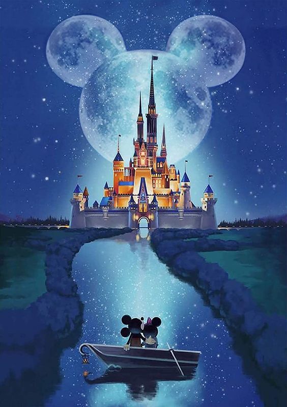Canvas Pictures Disney Castle, Disneyland Castle Painting
