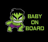 Hulk Baby on Board Vinyl Decal