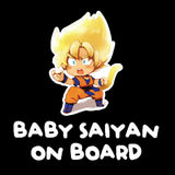 Dragon Ball Z Super Saiyan Goku Baby on Board Vinyl Decal