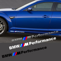 BMW M Performance Side Skirt/Bumper Vinyl Decal BMW ALL MODELs F20 F30 E60 F10 E90 E46 I X (2 sets)
