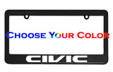 honda civic license plate frame abs plastic frame