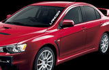 Mitsubishi Lancer Vinyl Decal for Side Windshield, DE ES SE Evo