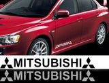 Mitsubishi Lancer DE SE ES Evo Side Skirt Vinyl Decal Sticker (2 pieces)