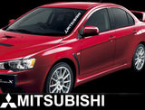 Mitsubishi Lancer with Logo Vinyl Decal for Side Windshield, DE ES SE Evo