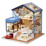 Miniature Playhouse/Dollhouse With Furnitures Wooden House