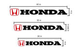 Honda Windshield Banner Vinyl Decal ( 30 inches )