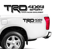 TRD Toyota Truck Tacoma 4x4 Sport with Shadow Vinyl Decals (2 Sets)