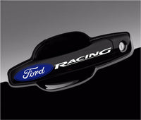 Ford Racing Logo without Ring Vinyl Decal Stickers for Door Handle, Mirror, Wheels (4 pieces)