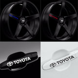 Toyota Decals For Mirror, Wheels and Door Handle (8 pieces)