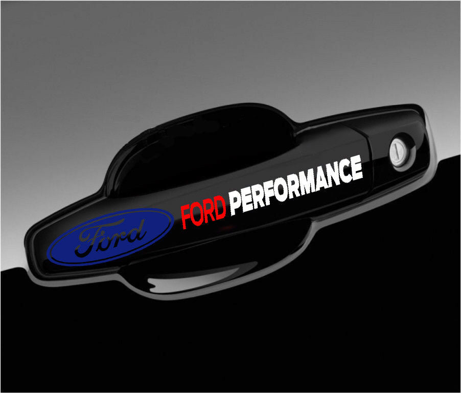 Ford Performance Logo Vinyl Decal Sticker for Door Handle/Wheel/Mirror (8  pieces set)
