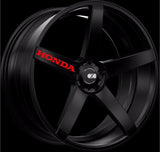 Honda Decal For Wheels, Door Handle and Mirror Vinyl Stickers Graphics (8 pieces)