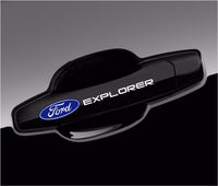 Ford Explorer with Logo Vinyl Decal Sticker for Door Handle, Wheel, Mirror (4 pieces)